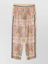 Pierre Louise Mascia Straight Leg Trousers Side Stripes In Multi