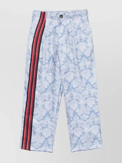 Pierre Louise Mascia Tailored Trousers With Side Stripe Detail In White