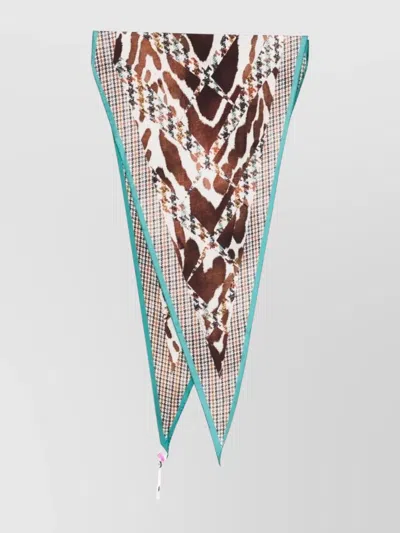 Pierre Louise Mascia Wild Border Triangle Scarf