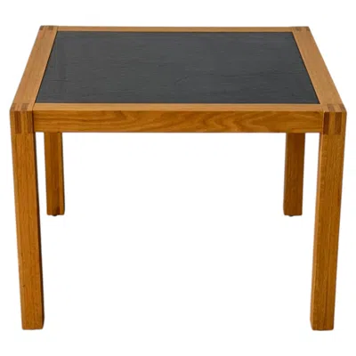 Pre-owned Pierre Mazairac Minimalist 1970s Oak Frame Side / End Table By Mazairac & Boonzaaijer - Pascoe In Brown