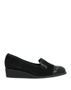 Pierre Moda Comoda Woman Loafers Black Size 11 Leather