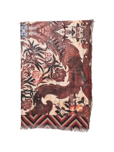 Pierre-louis Mascia Aloeuw Floral-print Scarf In Pink