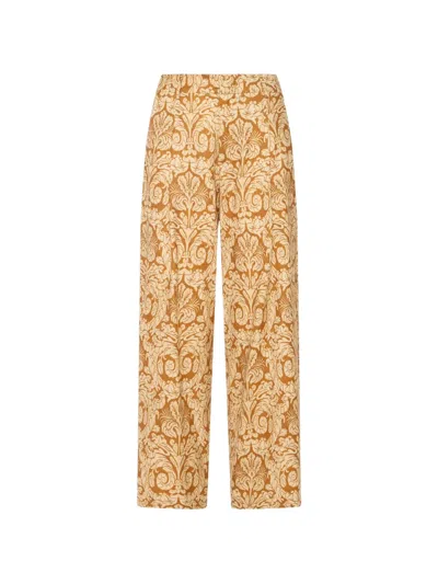 Pierre-louis Mascia Beatex Damask-pattern Wool Trousers In Animal Print