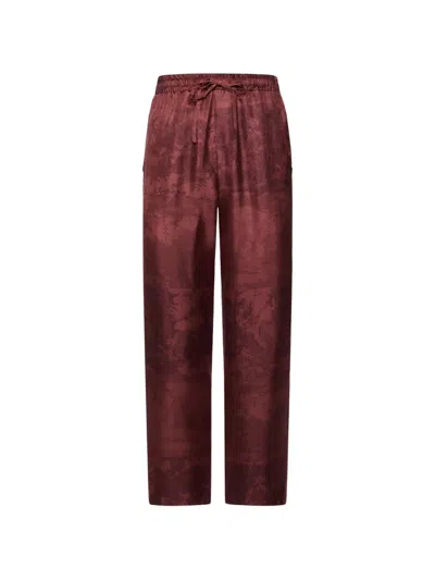 Pierre-louis Mascia Drawstring Trousers In Brown