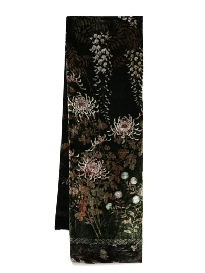Pierre-louis Mascia Floral Scarf In Black