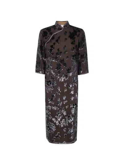 Pierre-louis Mascia Vefio Dress In Brown