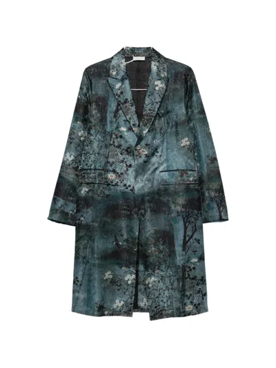 Pierre-louis Mascia Floral-print Coat In Multi