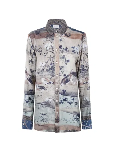Pierre-louis Mascia Aloe S Long Sleeves Shirt In Multi