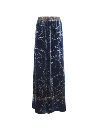 Pierre-louis Mascia Elastic-waist Casual Trousers In Blue