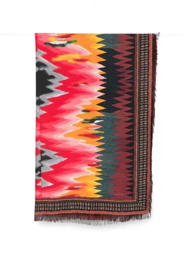 Pierre-louis Mascia Frayed-edge Scarf In Multi