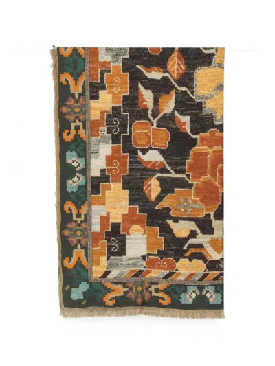 Pierre-louis Mascia Geometric-print Fringed Scarf In Multi