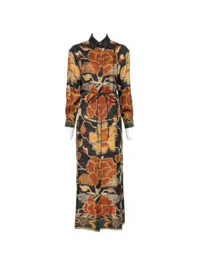 Pierre-louis Mascia Graphic-print Maxi Dress In Multi