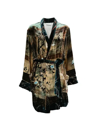 Pierre-louis Mascia Kanada Belted Coat In Multi