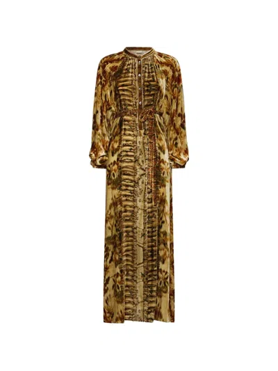Pierre-louis Mascia Kanada Ruffled Shirt Dress In Yellow