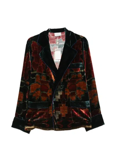 Pierre-louis Mascia Kanpur Geometric-print Jacket In Multi