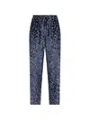 Pierre-louis Mascia Leopard-pattern Drawstring Trousers In Blue