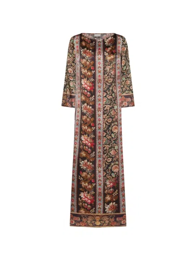 Pierre-louis Mascia Mutka Floral-print Maxi Dress In Multi