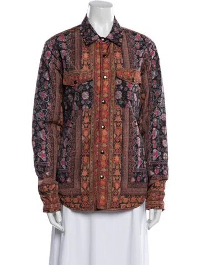 Pre-owned Pierre-louis Mascia Nylon Printed Jacket In Multi