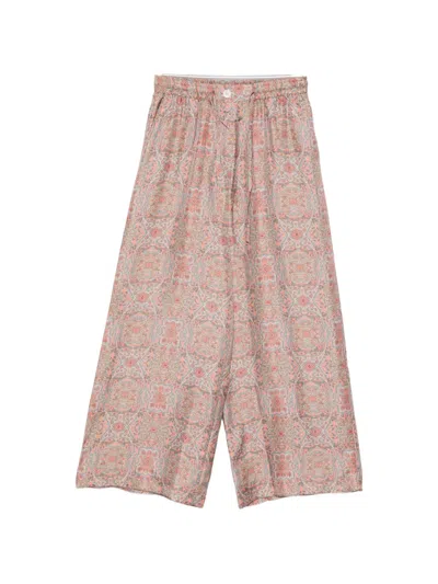 Pierre-louis Mascia Paisley-print Palazzo Pants In Pink