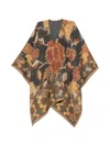 Pierre-louis Mascia Pancake Abstract-pattern Blanket-stitch Cape In Multi