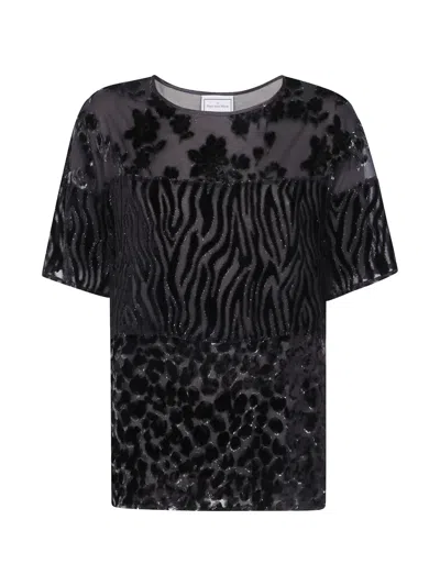 PIERRE-LOUIS MASCIA PATCHWORK DEVORÉ-EFFECT T-SHIRT