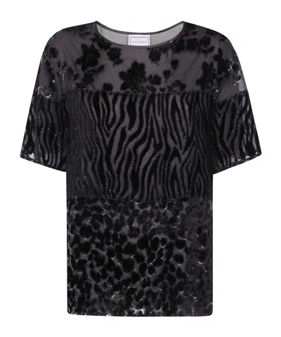 Pierre-louis Mascia Patchwork T-shirt In Black