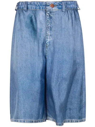 Pierre-louis Mascia Pierre Louis Mascia "aloe" Shorts Trousers In Blue