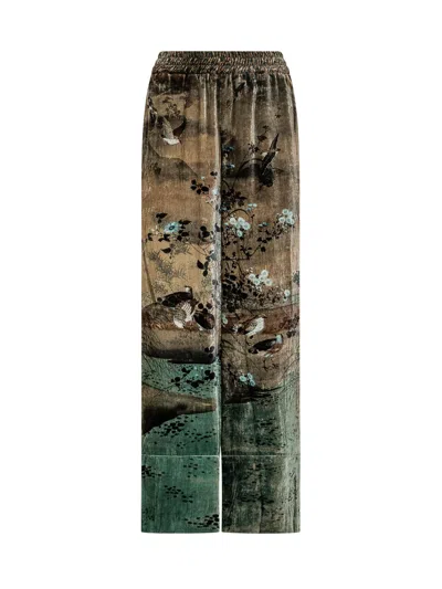 Pierre-louis Mascia Pierre Louis Mascia Kanada Tailored Trousers In Verde