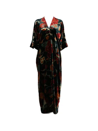 Pierre-louis Mascia Pierre Louis Mascia Printed Long Dress In Multi
