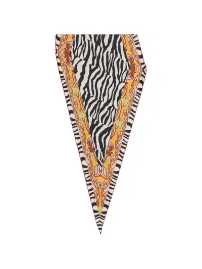 Pierre-louis Mascia Pierre Louis Mascia Printed Silk Scarf In Animal Print