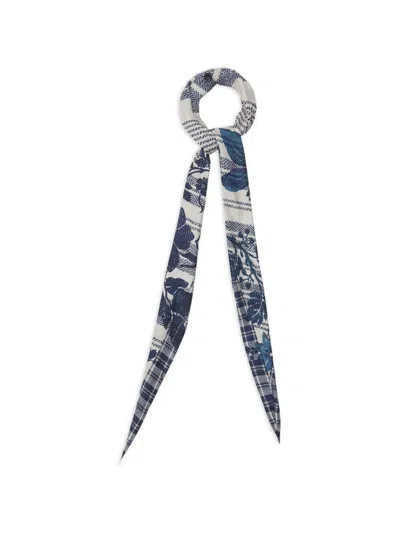Pierre-louis Mascia Pierre Louis Mascia Printed Silk Scarf In Blue