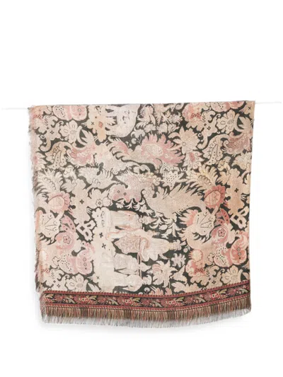 Pierre-louis Mascia Pierre Louis Mascia Printed Silk Scarf In Multi