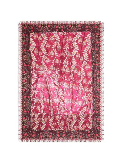 Pierre-louis Mascia Pierre Louis Mascia Printed Silk Scarf In Pink