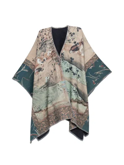 Pierre-louis Mascia Pierre Louis Mascia Wool Poncho In Multi