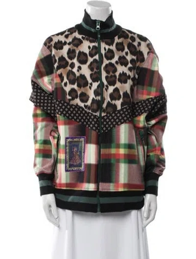 Pre-owned Pierre-louis Mascia Printed Bomber Jacket In Multi