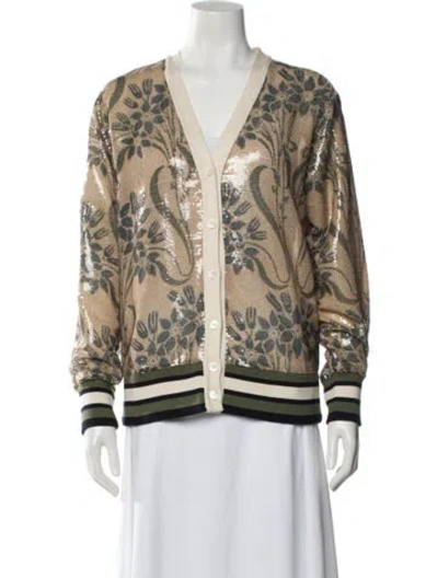 Pre-owned Pierre-louis Mascia Printed Evening Jacket In Green