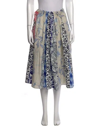 Pre-owned Pierre-louis Mascia Printed Midi Length Skirt