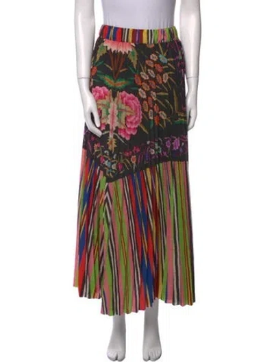 Pre-owned Pierre-louis Mascia Printed Midi Length Skirt In Multi