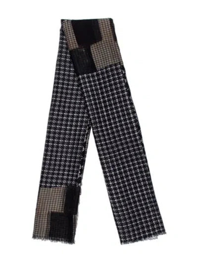 Pre-owned Pierre-louis Mascia Printed Scarf In Blue