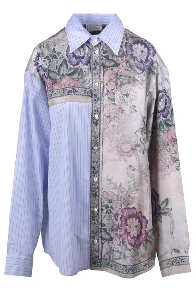 Pierre-louis Mascia - Shirt - 470100 - Blue Fantasy In Multi