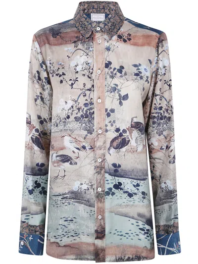 Pierre-louis Mascia Long Sleeves Shirt In Blue