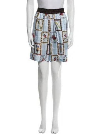 Pre-owned Pierre-louis Mascia Silk Knee-length Shorts W/ Tags In Multi