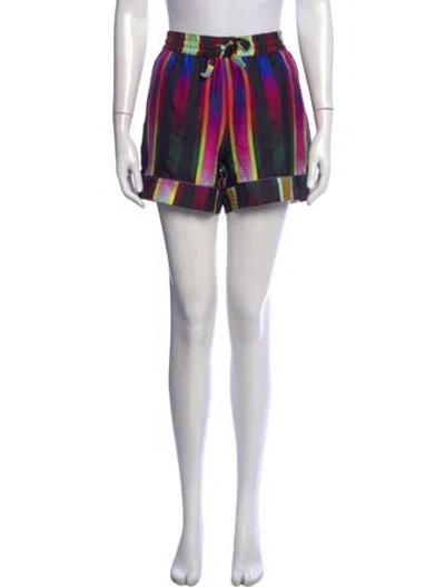 Pre-owned Pierre-louis Mascia Silk Mini Shorts In Blue