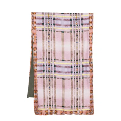 Pierre-louis Mascia Silk Scarf 65x190cm In Pink