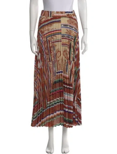 Pre-owned Pierre-louis Mascia Striped Midi Length Skirt In Multi