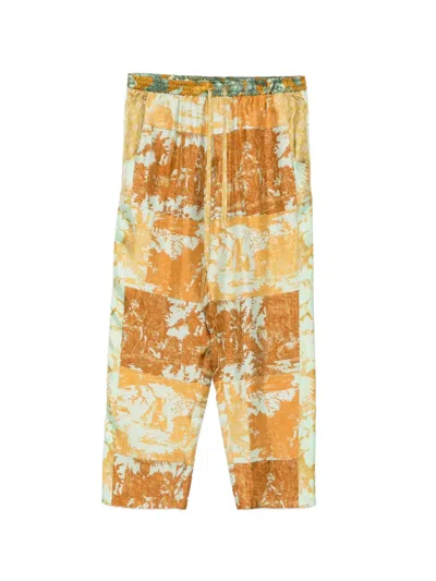 Pierre-louis Mascia Toile De Jouy-print Trousers In Orange