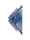 Pierre-louis Mascia Triangular Shawl 90x90cm In Blue