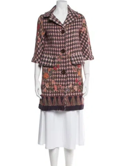 Pre-owned Pierre-louis Mascia Vintage Wool Coat In Multi