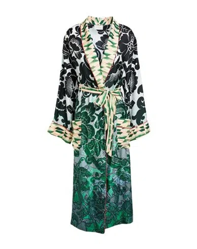 Pierre-louis Mascia Woman Overcoat & Trench Coat Sky Blue Size Onesize Silk In Multi
