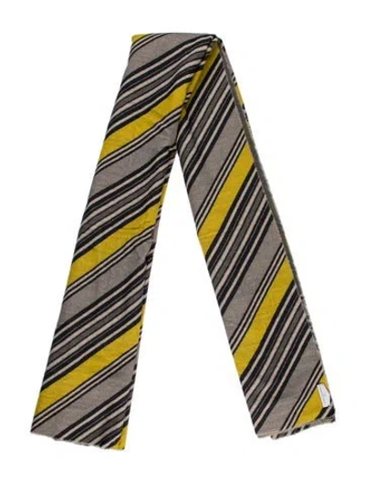 Pre-owned Pierre-louis Mascia Wool Striped Scarf In Multi